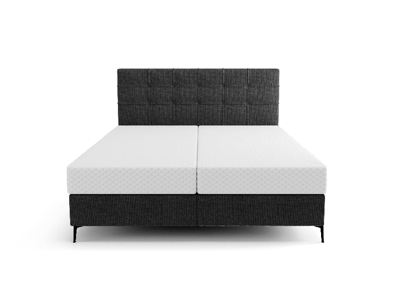 Jednolôžková posteľ 120 cm Infernus Comfort (čierna) (s roštom, s úl. priestorom)