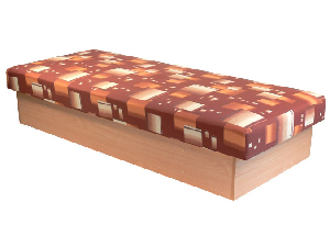 Jednolôžková posteľ (váľanda) 80 cm Edna 12 (s pružinovým matracom)