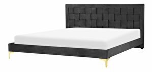 Manželská posteľ 180 cm Linux (čierna)