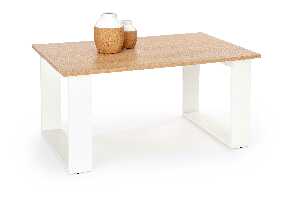 Konferenčný stolík Luana (dub zlatý + biela)