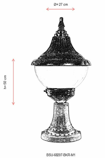 Vonkajšie nástenné svietidlo Blaise (hnedá)