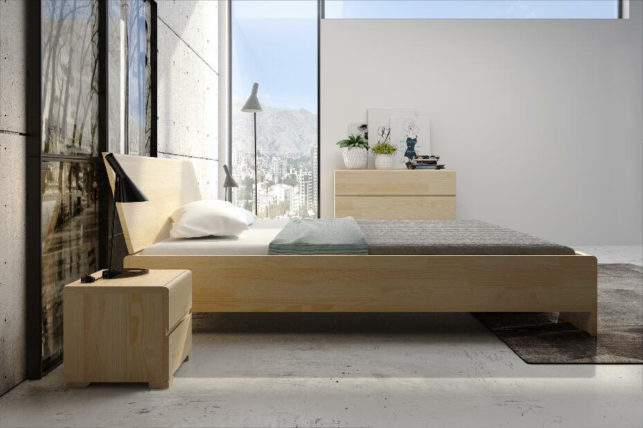 Manželská posteľ 200 cm Naturlig Galember Maxi (borovica) (s roštom)
