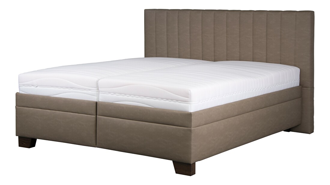 Manželská posteľ 180 cm Blanár Alba (hnedá) (s roštom a matracom NELLY PLUS)