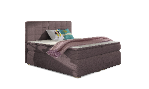 Manželská posteľ Boxspring 160 cm Abbie (ružová) (s matracmi)
