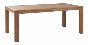 Záhradný stôl 190x105 cm (svetlé drevo)