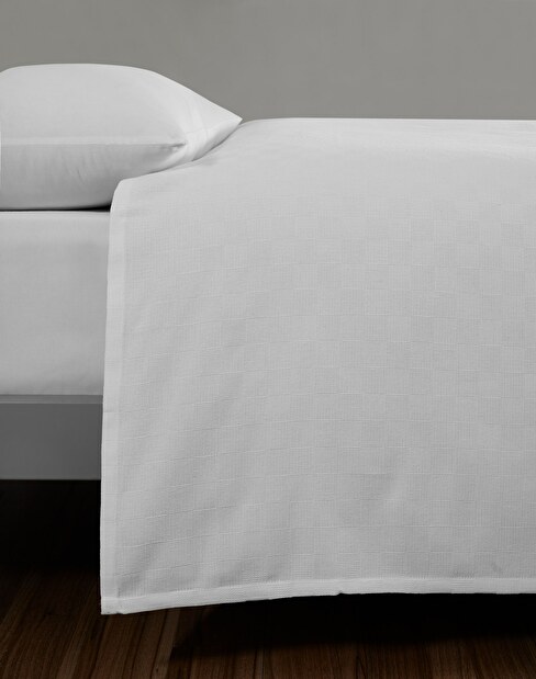 Prehoz na posteľ 160 x 230 cm Plaines (biela)