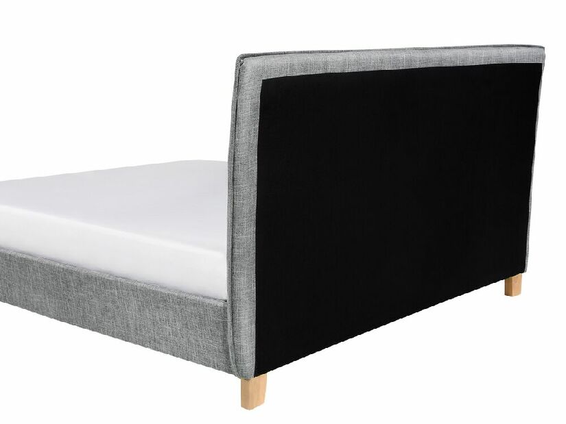 Manželská posteľ 180 cm SANCHEZ (s roštom) (sivá)