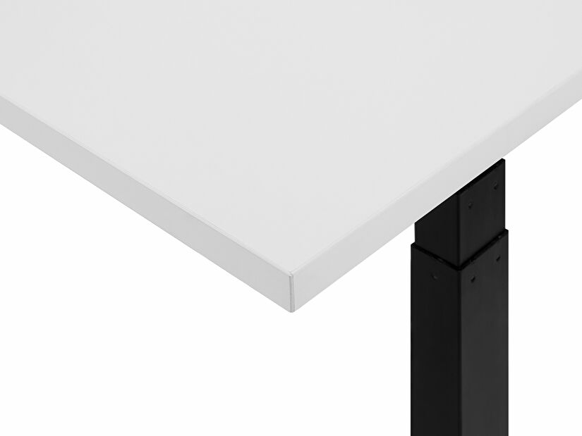 Písací stôl UPPER II (180 x 80 cm) (MDF) (biela) (manuálne nastaviteľný)