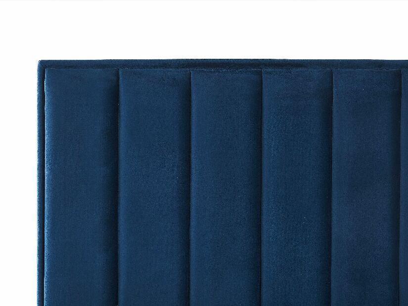 Manželská posteľ 180 cm SANAZA (modrá) (s roštom)