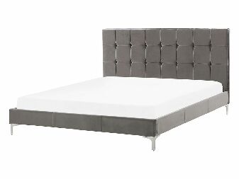 Manželská posteľ 140 cm AMART (sivá) (s roštom)