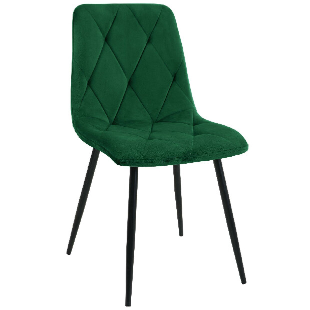 Jedálenská stolička Saskia (tmavo zelená) *výpredaj