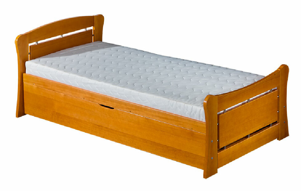 Rozkladacia posteľ 90 cm Pauli 2 (s roštami a úl. priestorom) *výpredaj