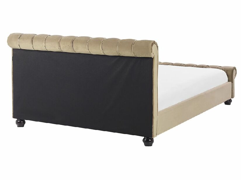 Manželská posteľ 160 cm ARCHON (s roštom) (béžová)