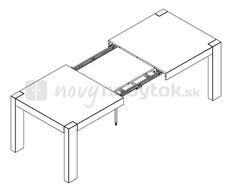 Jedálenský stôl BRW STOL/180/95 (pre 8 až 10 osôb)