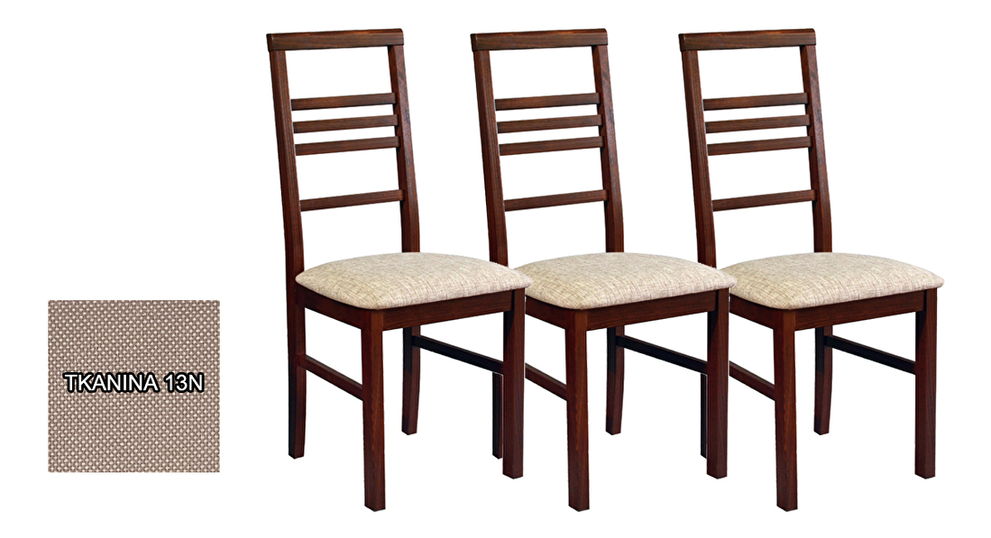 Set 3 ks. jedálenských stoličiek Melte (tkanina 13N) *výpredaj