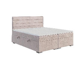 Manželská posteľ Boxspring 120 cm Benio (svetlofialová) (s matracom a úl. priestorom)