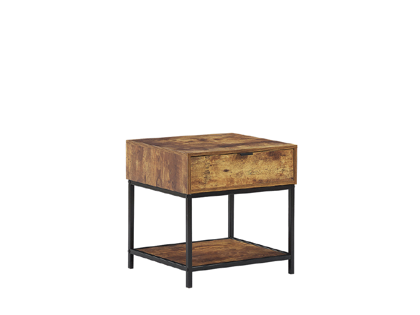Príručný stolík BORRGA (tmavé drevo)