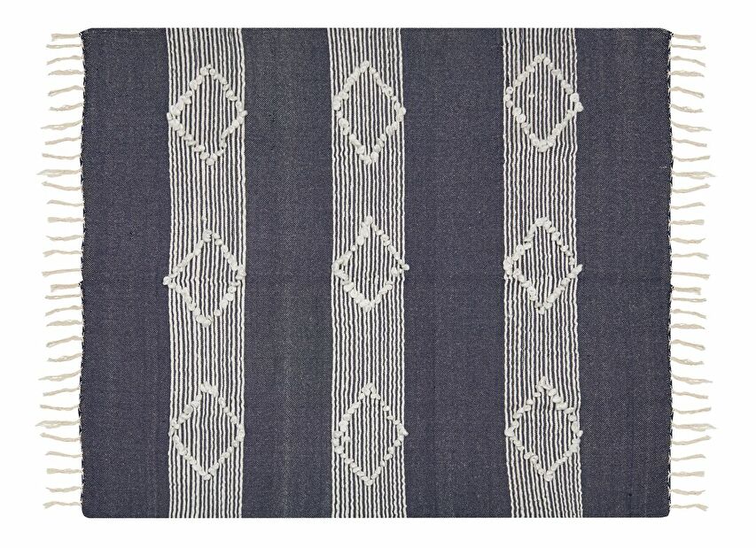 Deka 155x130 cm NILME (textil) (modrá)