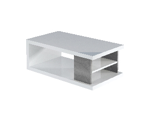 Konferenčný stolík Liora (biela + betón)