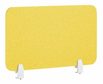 Prepážka na pracovný stôl 72 x 40 cm Walda (žltá) 