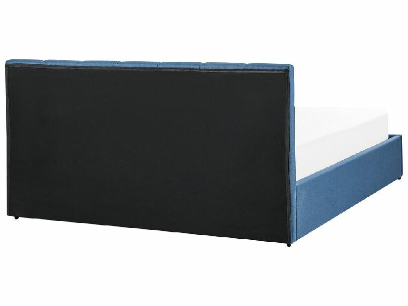 Manželská posteľ 160 cm Dabria (modrá) (s roštom) (s úl. priestorom)