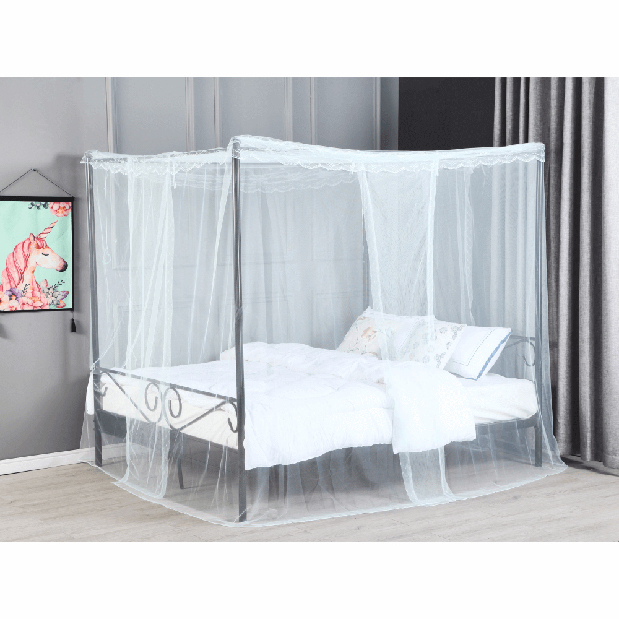 Manželská posteľ 160 cm Anabella (čierna)