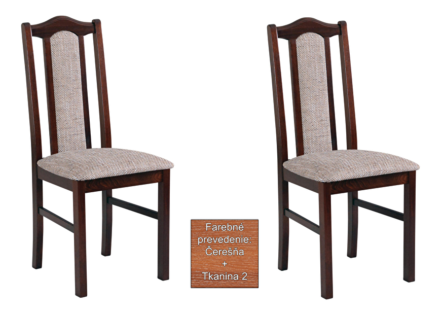 Set 2 ks. Jedálenská stolička Astra (orech + tkanina 2) *výpredaj