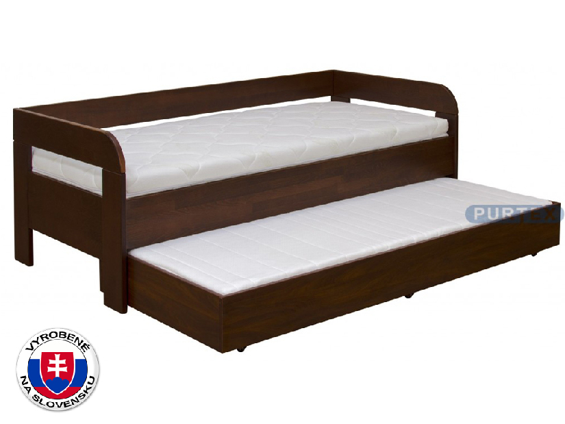 Jednolôžková posteľ 200x90 cm Eva (masív)