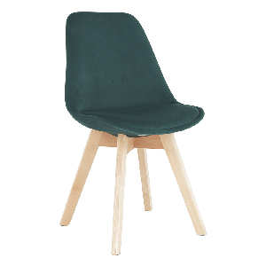 Jedálenská stolička Blanche (emerald + buk)