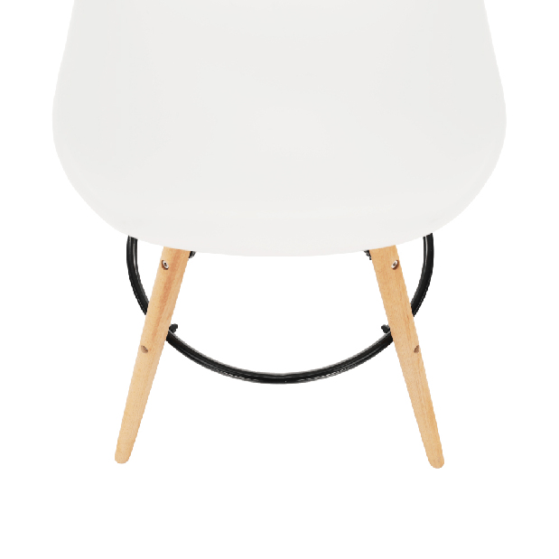 Barová stolička Caribik (biela + buk)