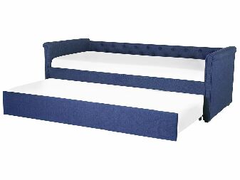 Rozkladacia posteľ 90 cm LISABON (s roštom) (modrá)