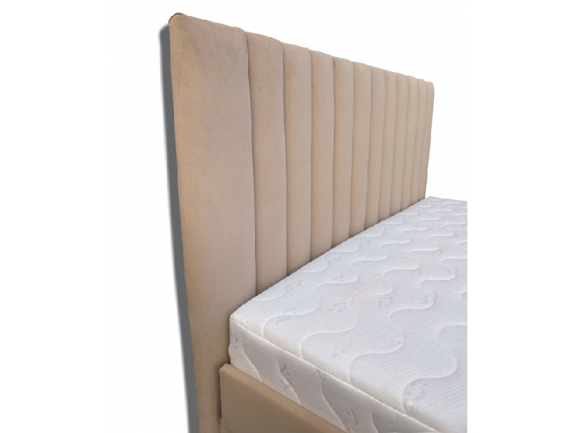 Manželská posteľ 120 cm Peissa (béžová) (bez matrace) (s roštom dreveným latkovým)