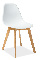 Jedálenská stolička Vista (biela)