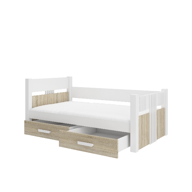 Detská posteľ 180x80 cm s matracom Buppi (sonoma)