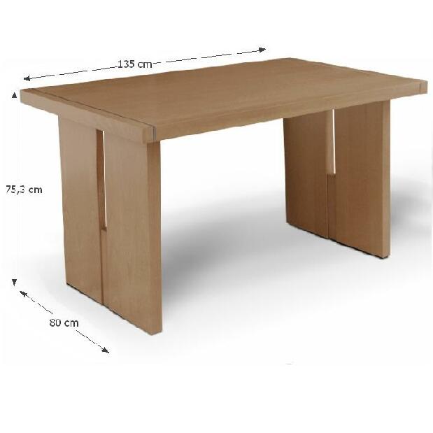 Jedálenský stôl Mahu (dub medový) (pre 4 osoby)