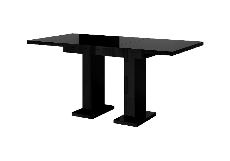 Jedálenský stôl Gilnar (lesk čierny) (pre 4 až 6 osôb)