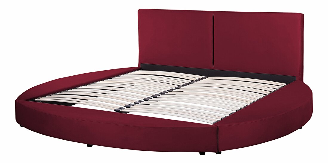 Manželská posteľ 180 cm LOMA (s roštom) (červená)