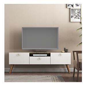 TV stolík/skrinka Pisoda 2 (orech + biela + antracit) 