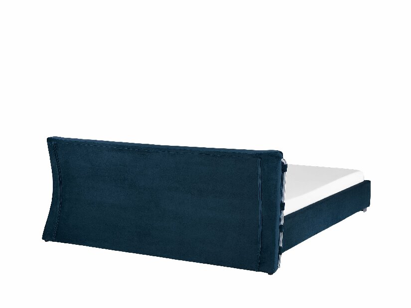 Manželská posteľ 180 cm PARNAS (s roštom) (modrá)