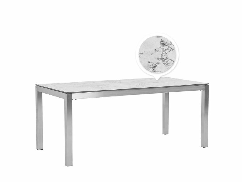 Záhradný stôl GROSSO (sivá + strieborná) (pre 8 osôb)
