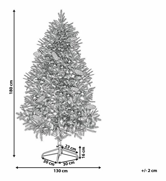 Umelý vianočný stromček 180 cm JONTA (zelená)