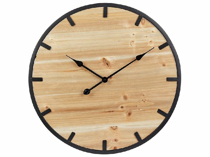 Nástenné hodiny ø 60 cm Charlie (svetlé drevo)