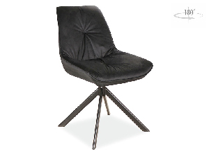Jedálenská stolička Becki (čierna + čierna)