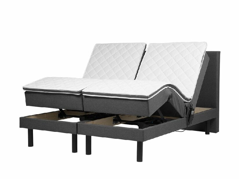 Manželská posteľ 160 cm ERLE (sivá)