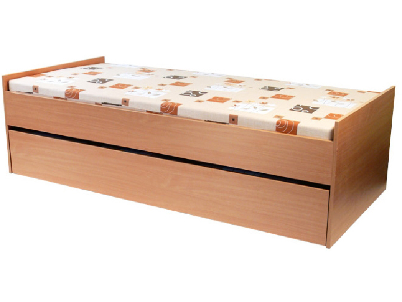 Rozkladacia posteľ 90 cm Nichol (s molitanovými matracmi)