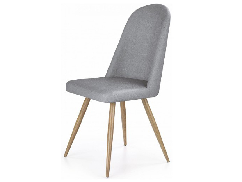 Jedálenská stolička K214 (sivá + dub medový)