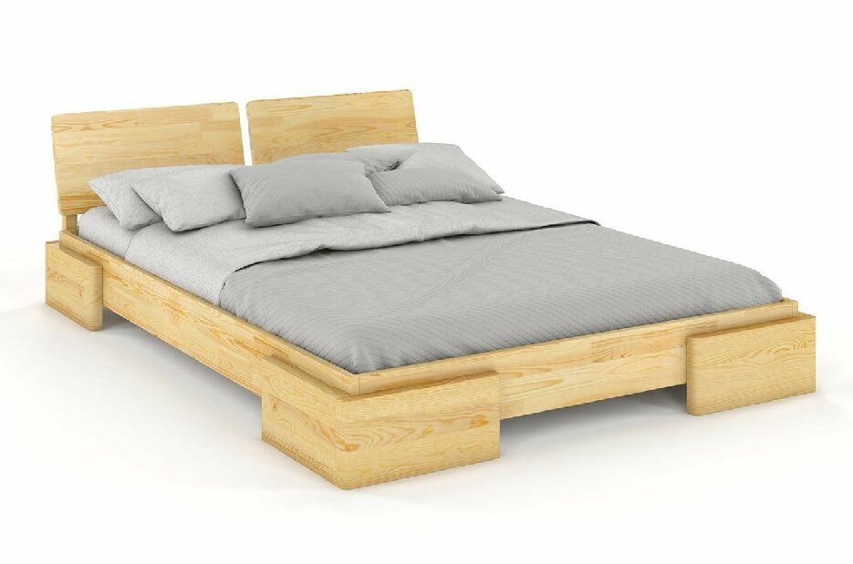 Manželská posteľ 200 cm Naturlig Jordbaer (borovica)