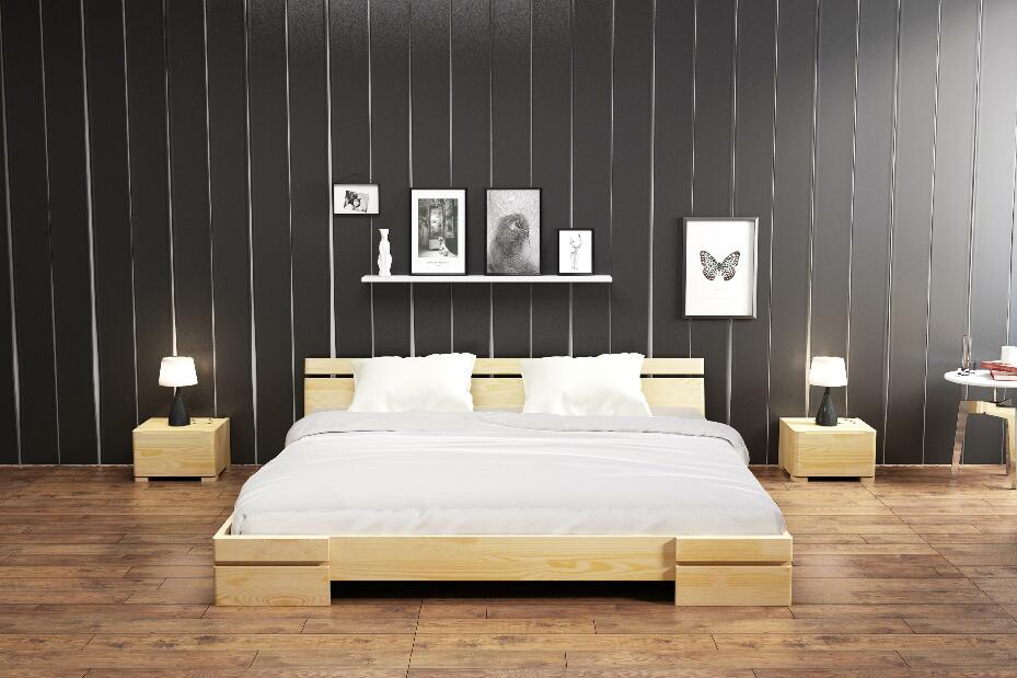 Manželská posteľ 160 cm Naturlig Bavergen (borovica) (s roštom)