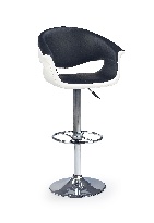 Barová stolička Hilda (čierna + biela)