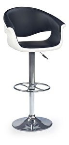 Barová stolička Hilda (čierna + biela)